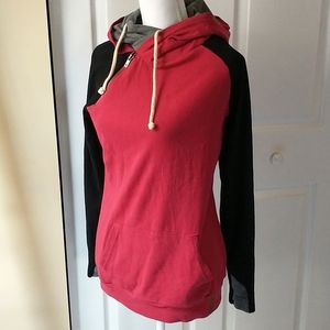 NWOT Ampersand Ave Double Hood Sweatshirt Small